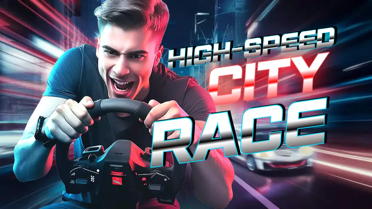 Red Cyber Racing Advertisement YouTube Thumbnail