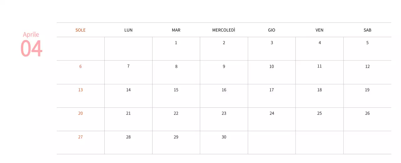 Calendario di Capodanno con una calda illustrazione