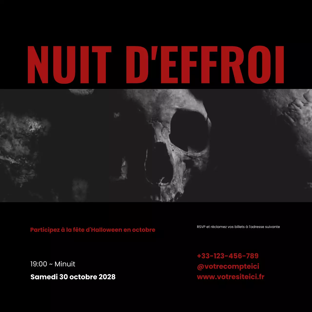 Halloween Party Social Media Square