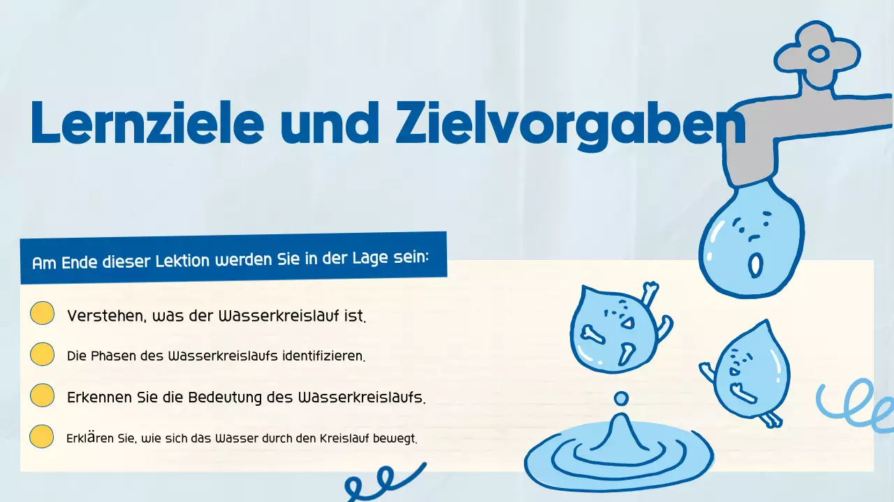 Blau Niedlich Verspielt Wissenschaft Klasse Präsentation für Schule Student