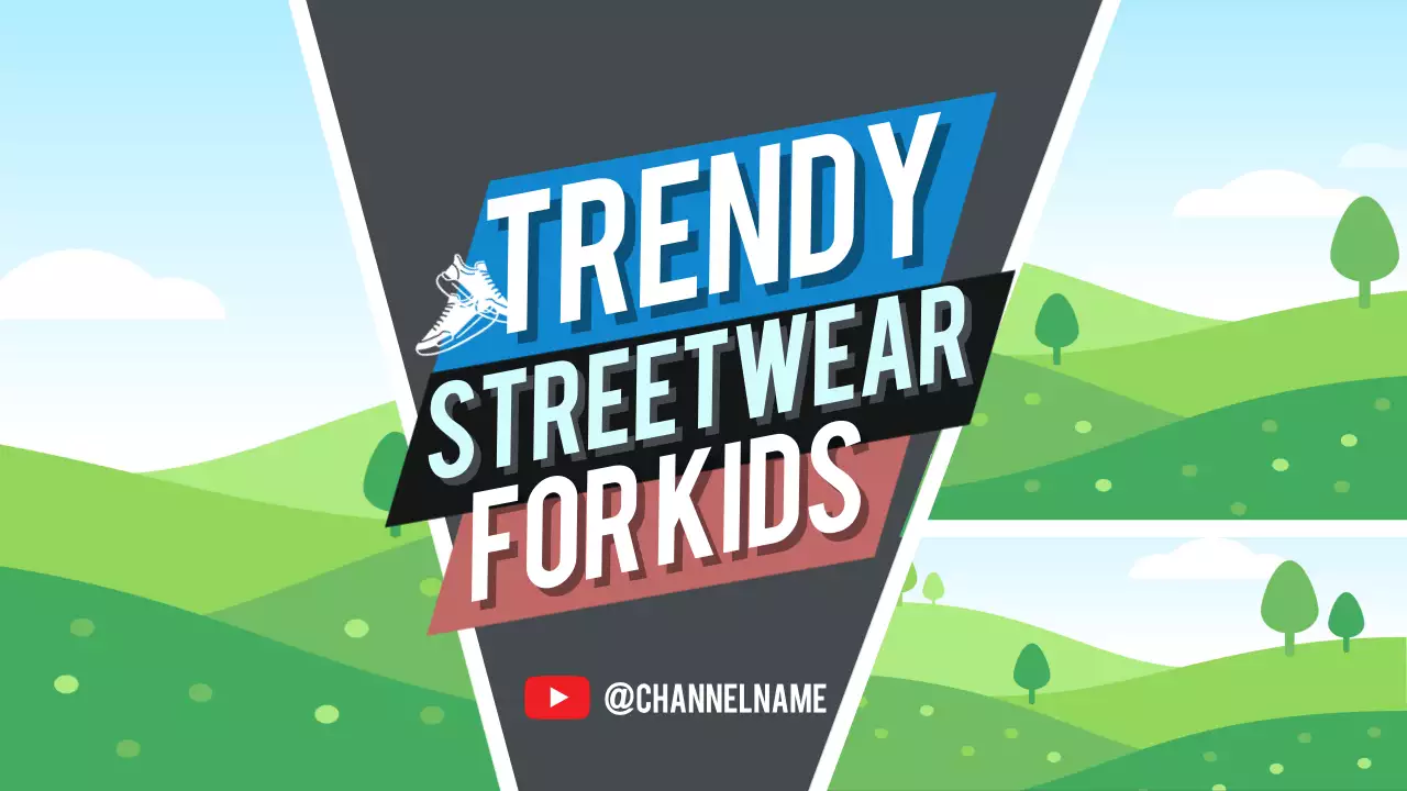 Black Trendy Streetwear Advertisement YouTube Thumbnail