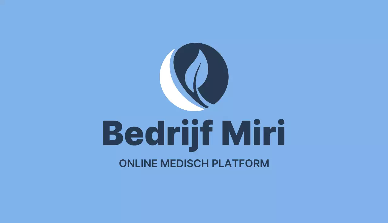 Blauw marine wit visitekaartje telehealth minimale stijl