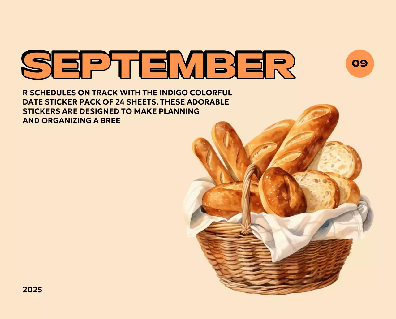 様々なレトロなイラストが描かれたカラフルなカレンダーカレンダー