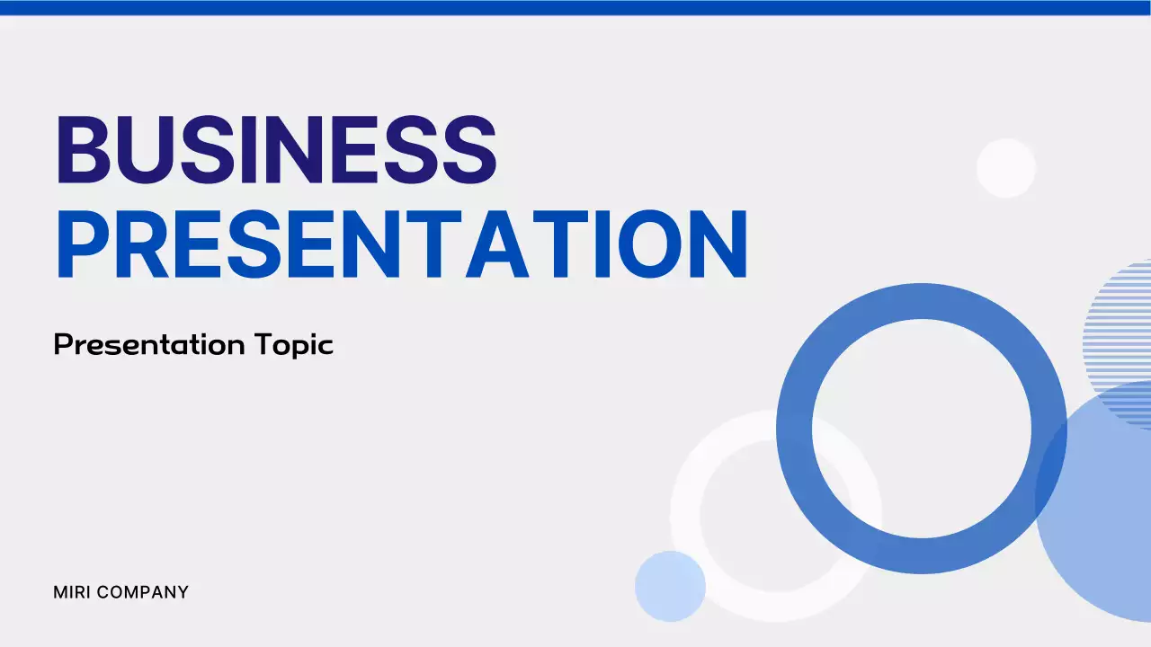 Blue Modern Business Presentation