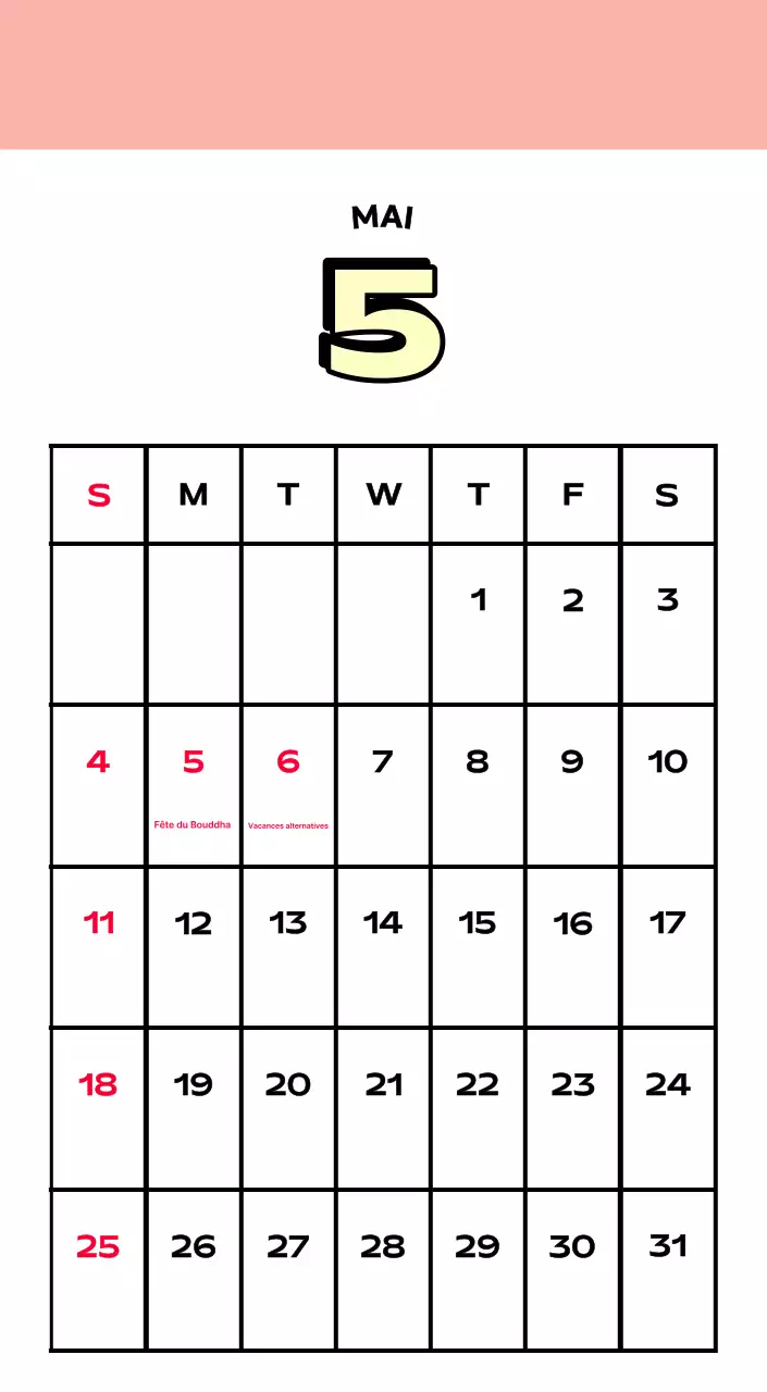 Calendriers colorés avec une variété d'illustrations rétro