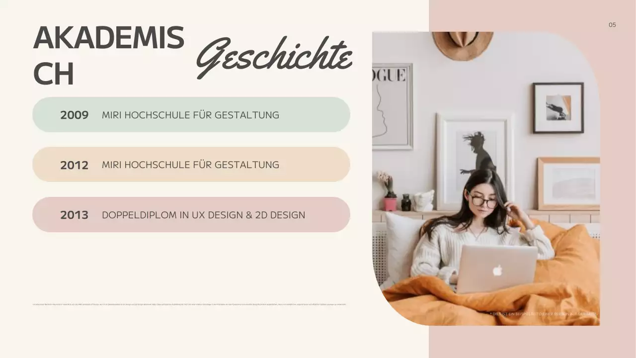 beige abstrakte kreative Mappe