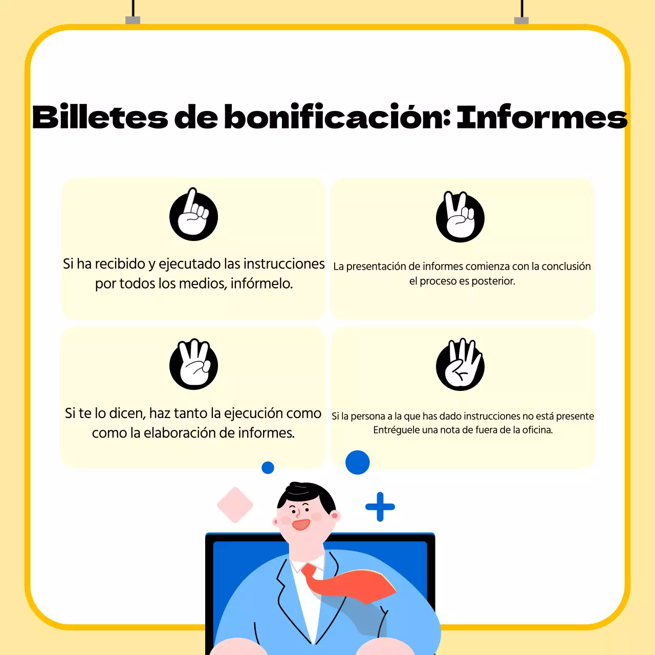Recursos amarillos de formación en el lugar de trabajo