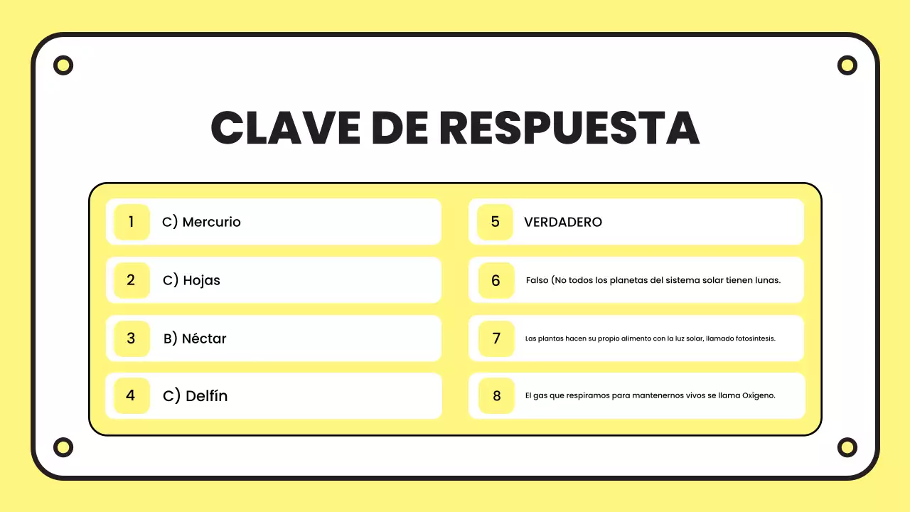 yellow simple quiz presentation