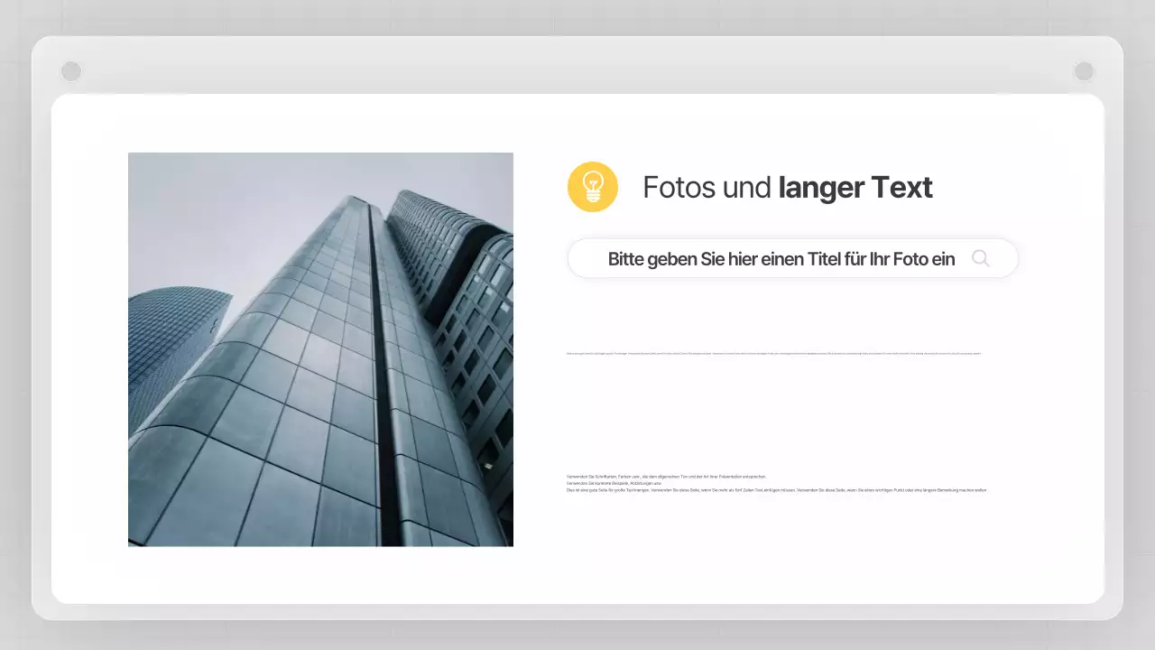 Ein grauer, sauberer Geschäftsplan