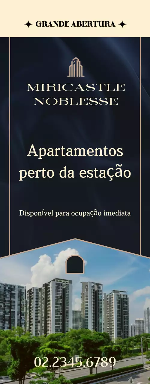 Anúncios de imóveis de luxo em preto