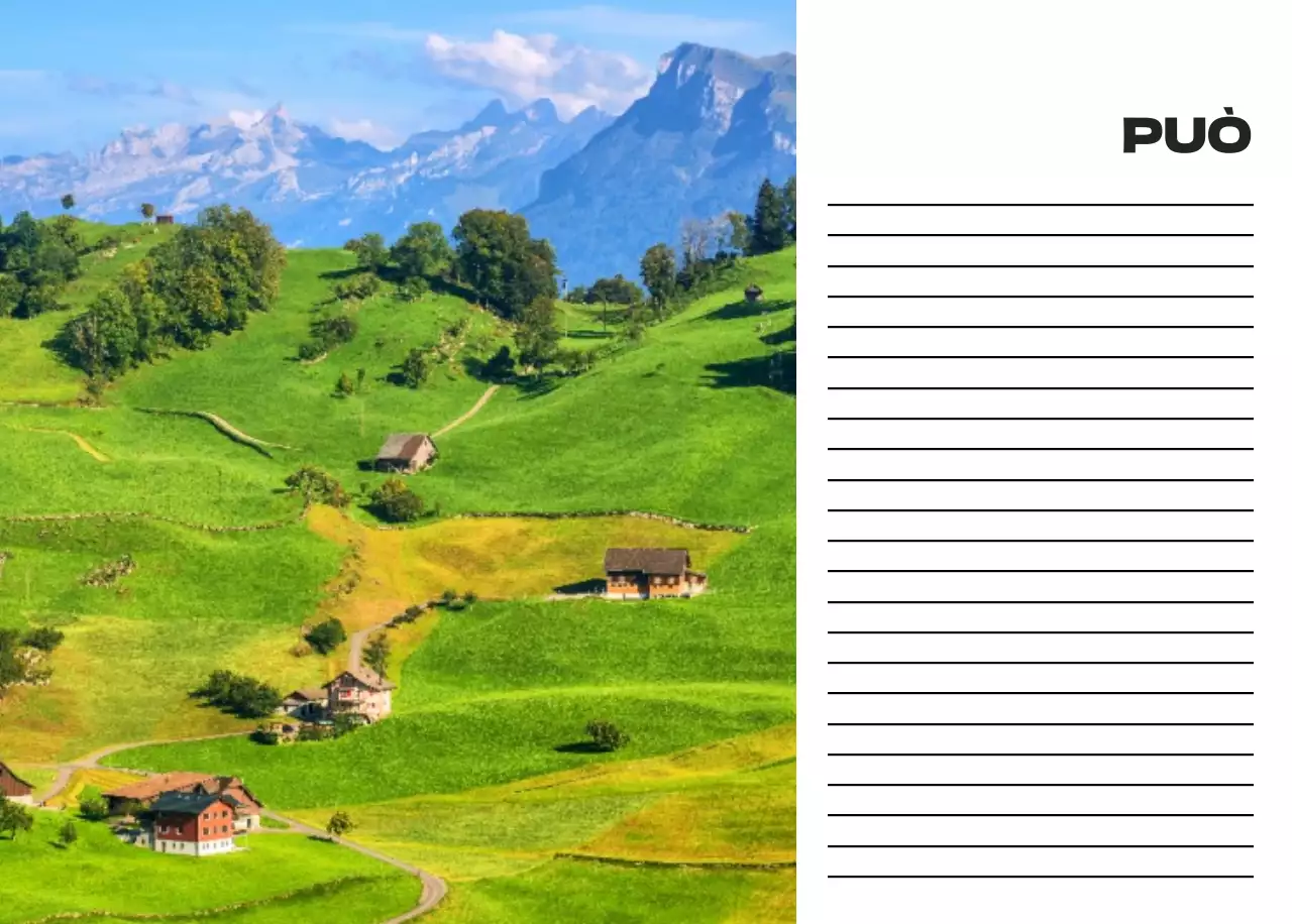 Calendario pulito con foto del cielo