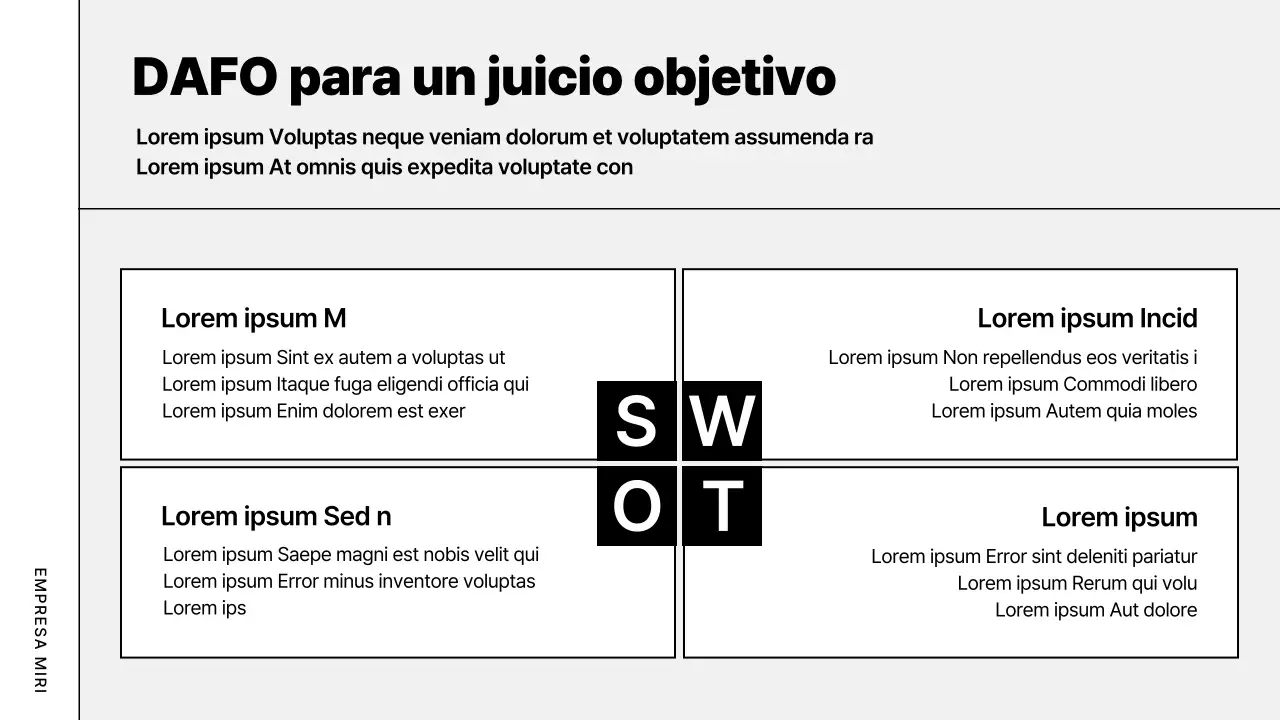 Plan de empresa moderno y gris