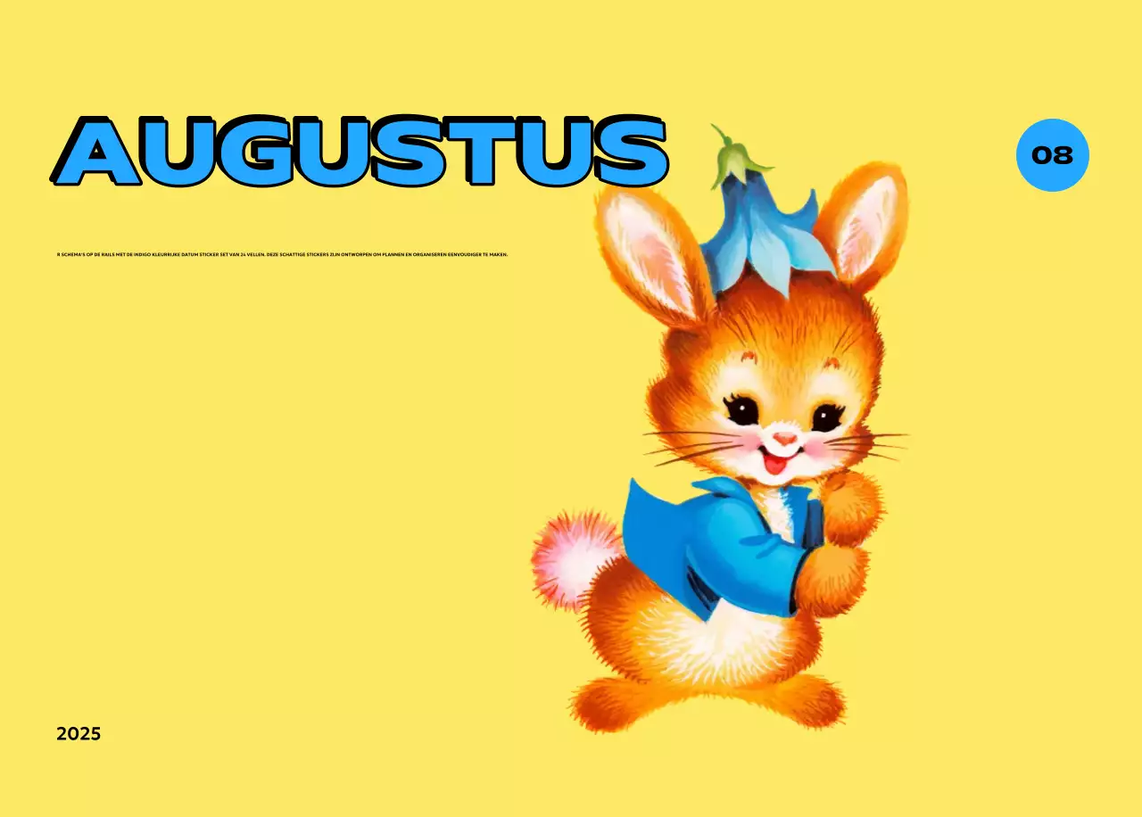 Kleurrijke kalenders met verschillende retro-illustraties