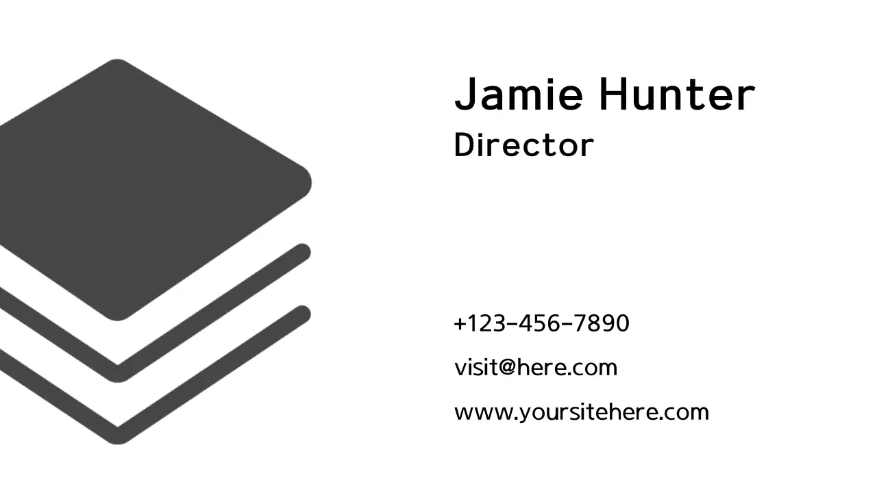 tarjeta de visita minimalista gris