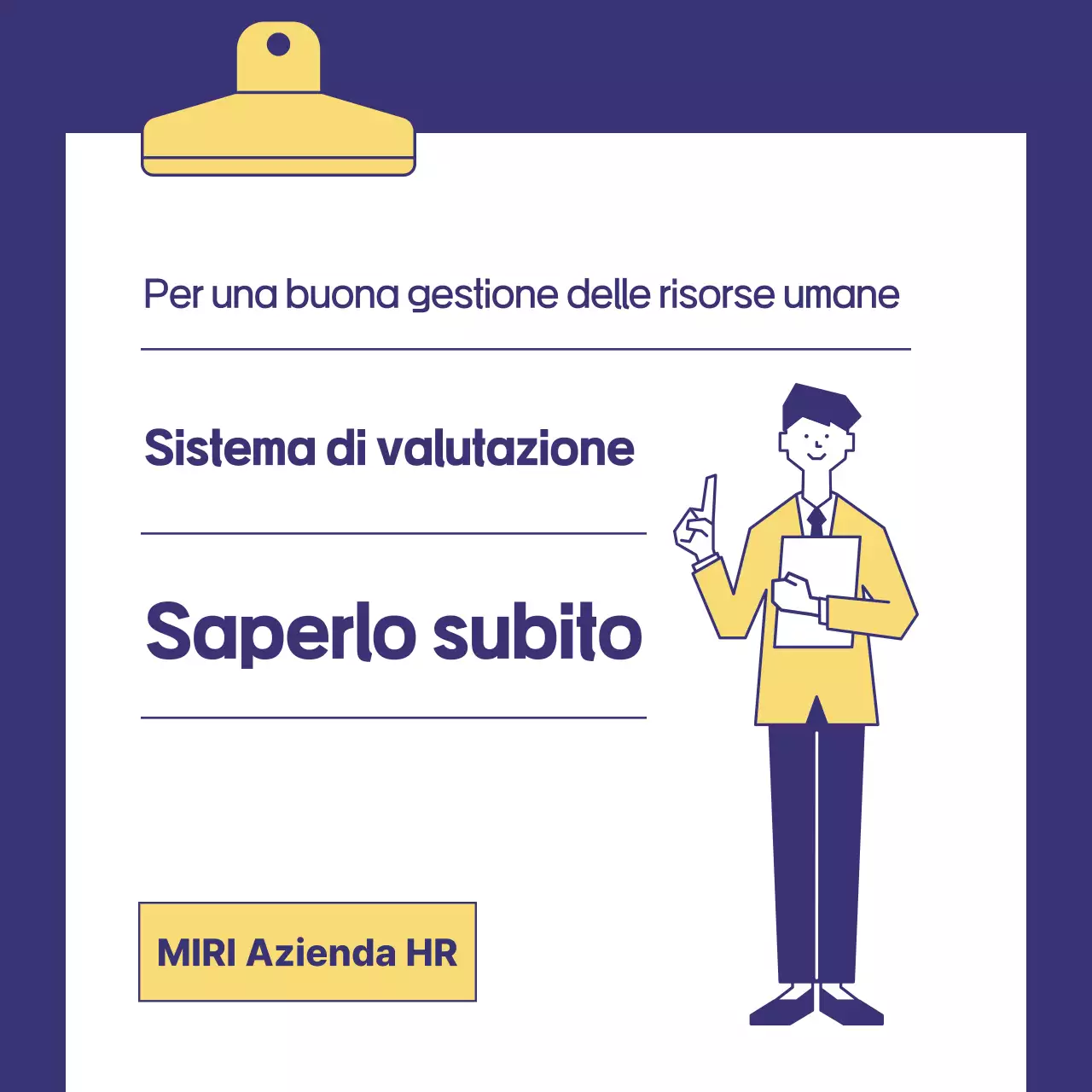 Formazione blu moderna sulla gestione delle risorse umane