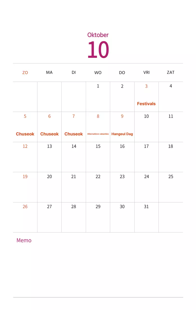 Nieuwjaarskalender met een warme geïllustreerde uitstraling