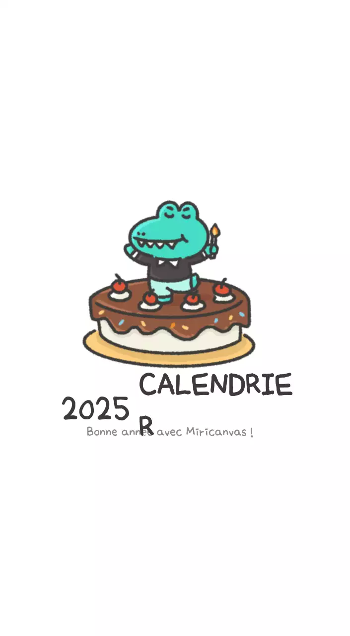 Un calendrier avec un concept d'illustration Ago mignon