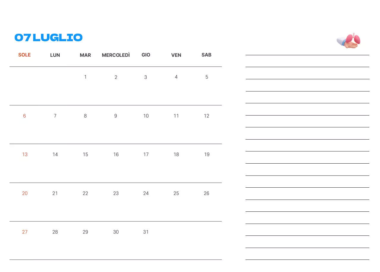 Un ospedale festivo con illustrazioni a tema salute e famiglia e accenti colorati