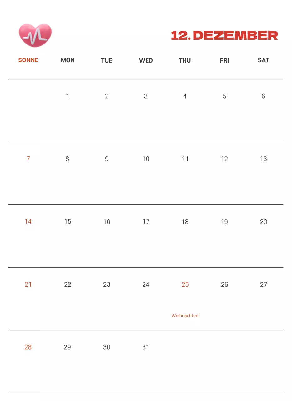 Ein festliches Krankenhaus mit Illustrationen zum Thema Gesundheit und Familie und farbenfrohen Akzenten