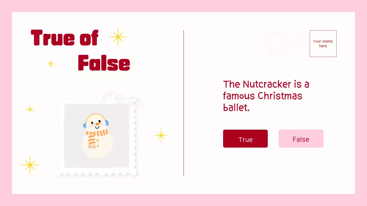 Red Festive Christmas Quiz Presentation