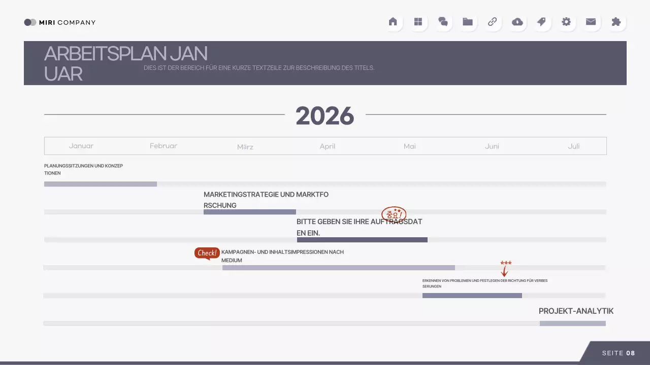 Analyse der grauen modernen Berichte