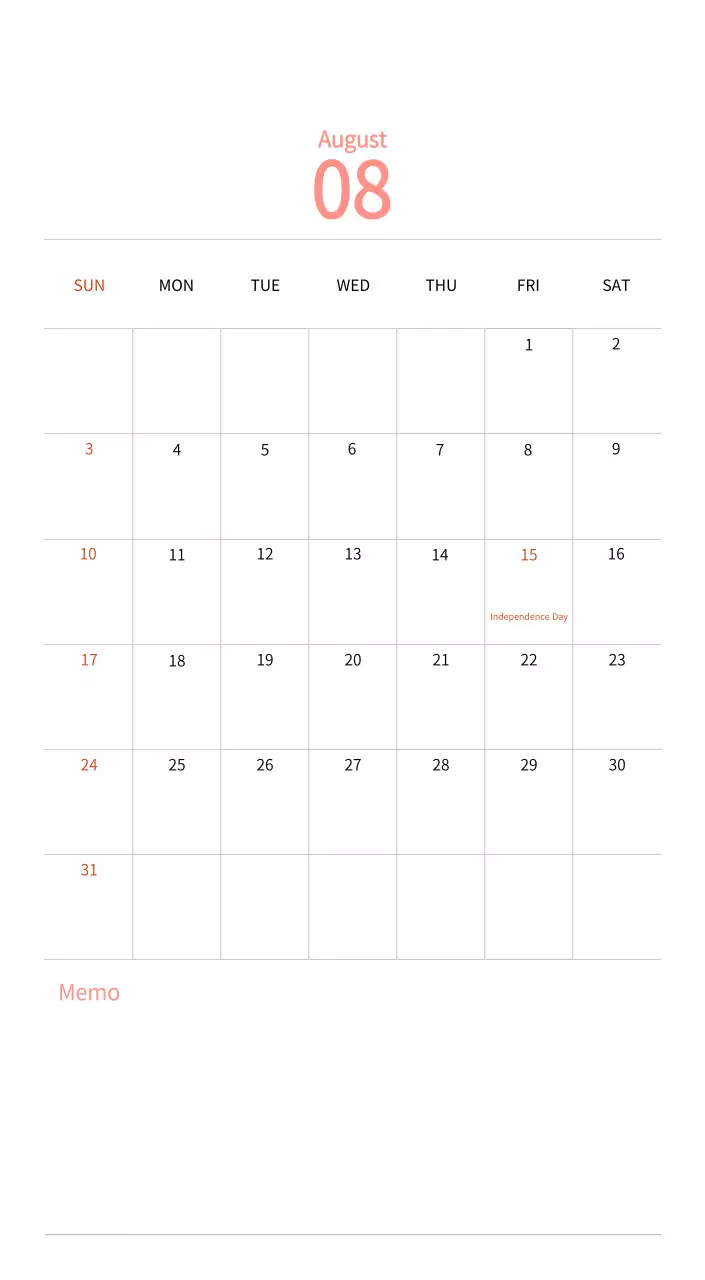 Stamp illustration with a warm concept