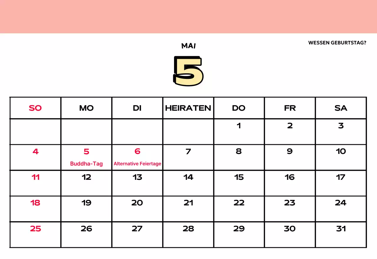 Bunte Kalender mit einer Vielzahl von Retro-Illustrationen