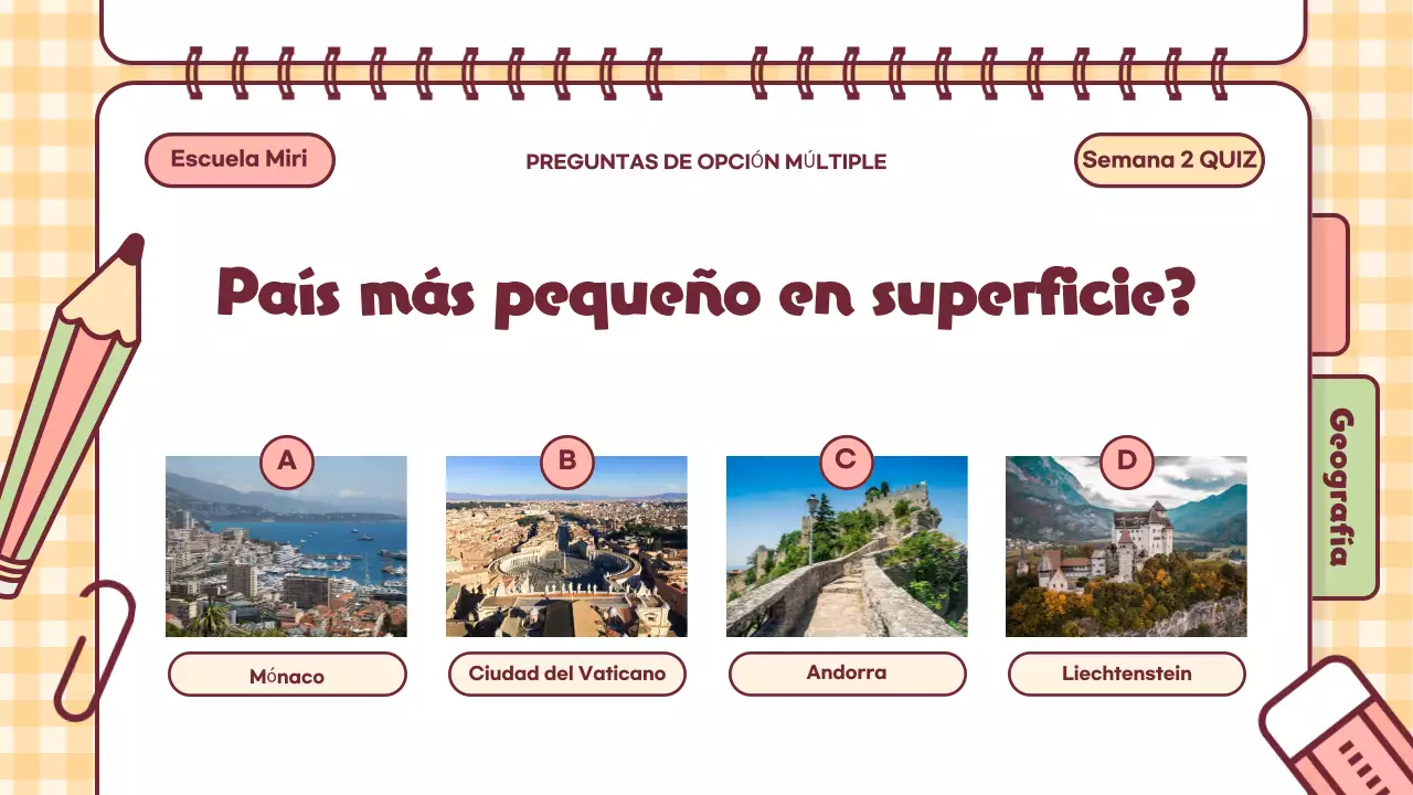 Pink Playful Quiz Time Presentación en clase