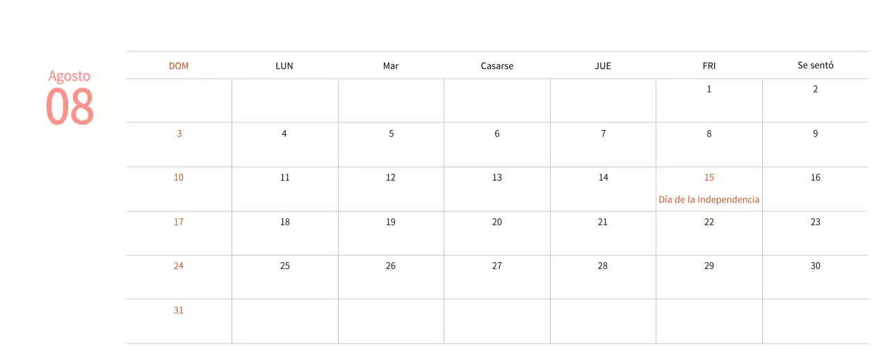 Calendario de Año Nuevo con cálidas ilustraciones