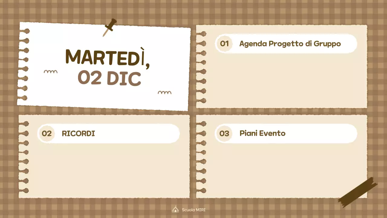 agenda di classe vintage beige