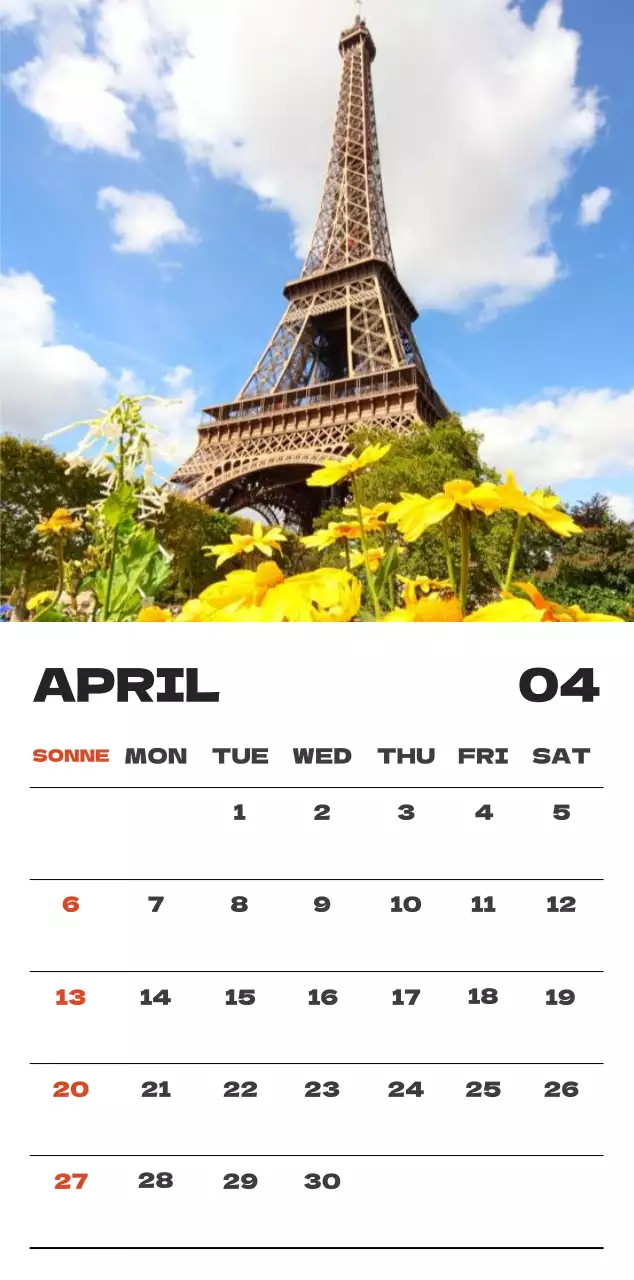 Himmel Foto sauber Kalender