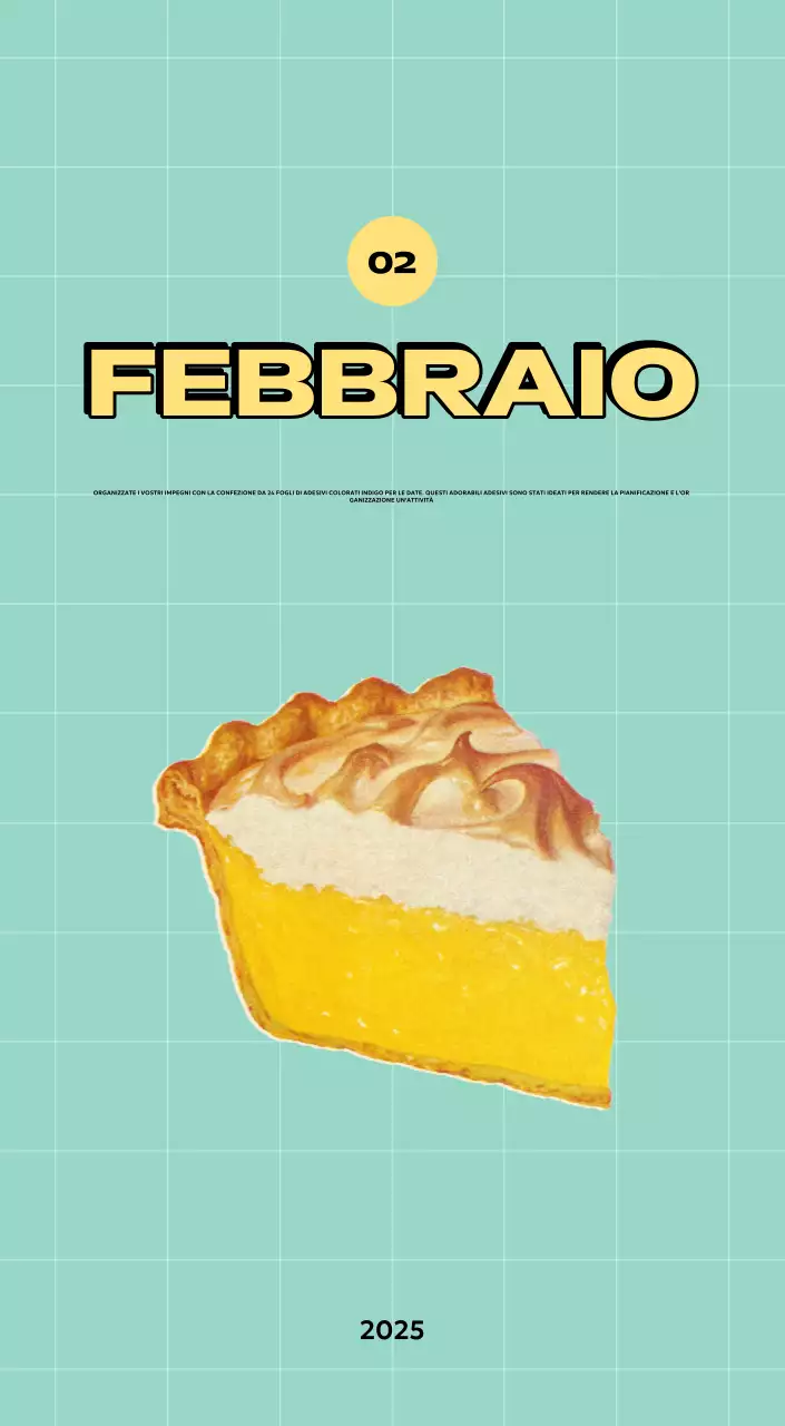 Calendari colorati con una varietà di illustrazioni retrò