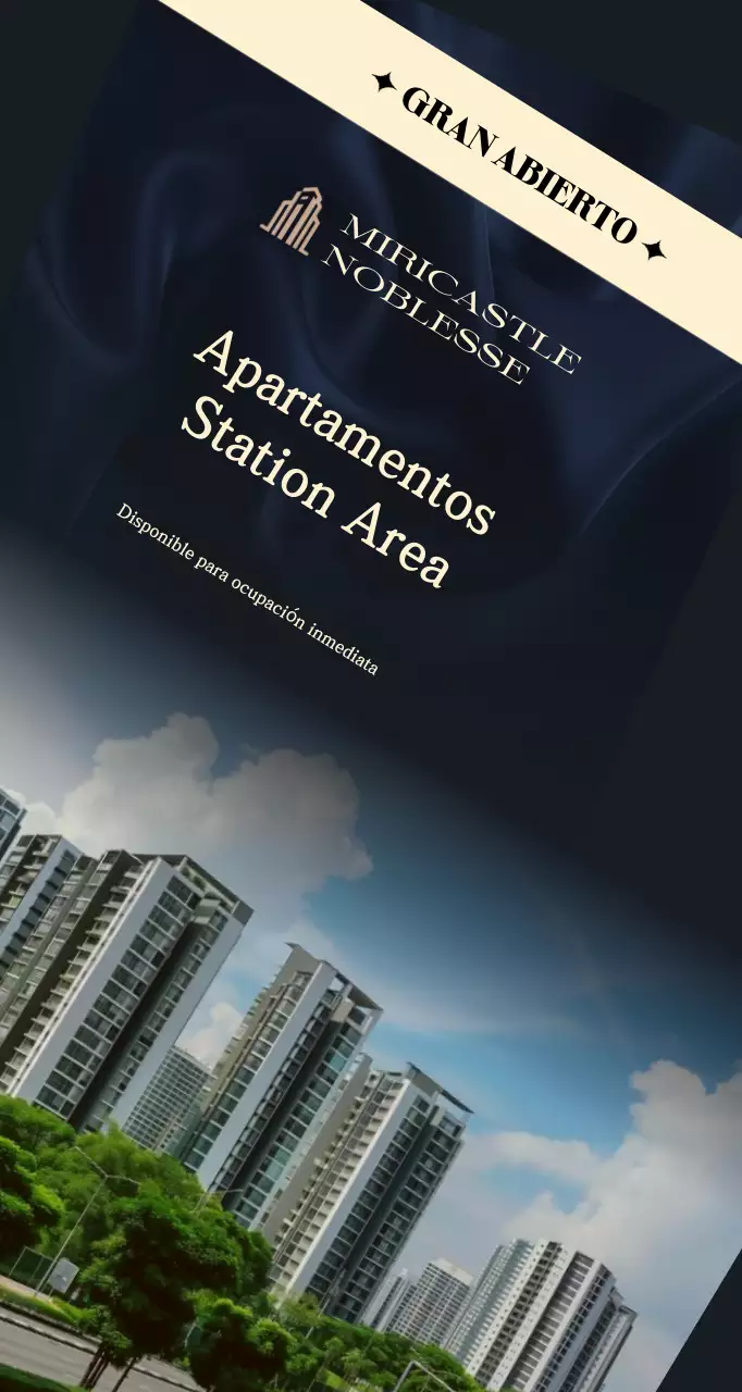 Anuncios inmobiliarios de lujo en negro