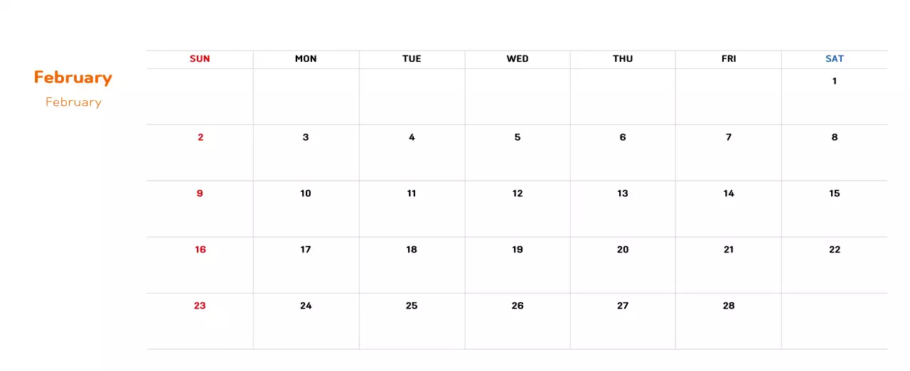 New Year's calendar with a warm, illustrated feel