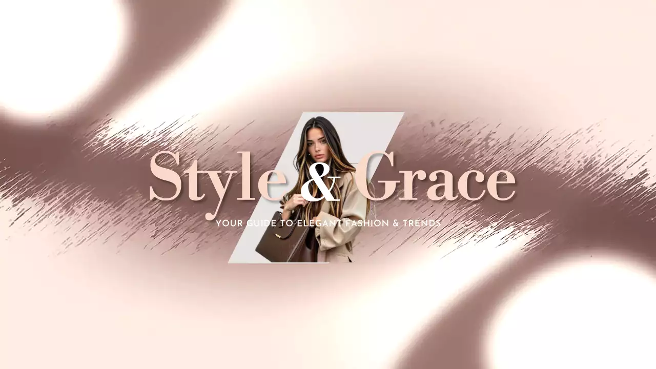 Beige Elegant Fashion Guide YouTube Thumbnail