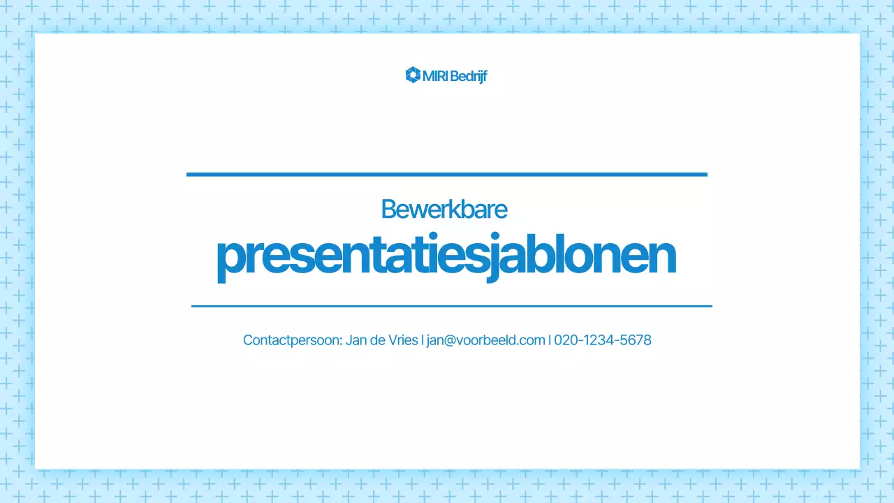 Blauwe moderne presentatie-advertenties