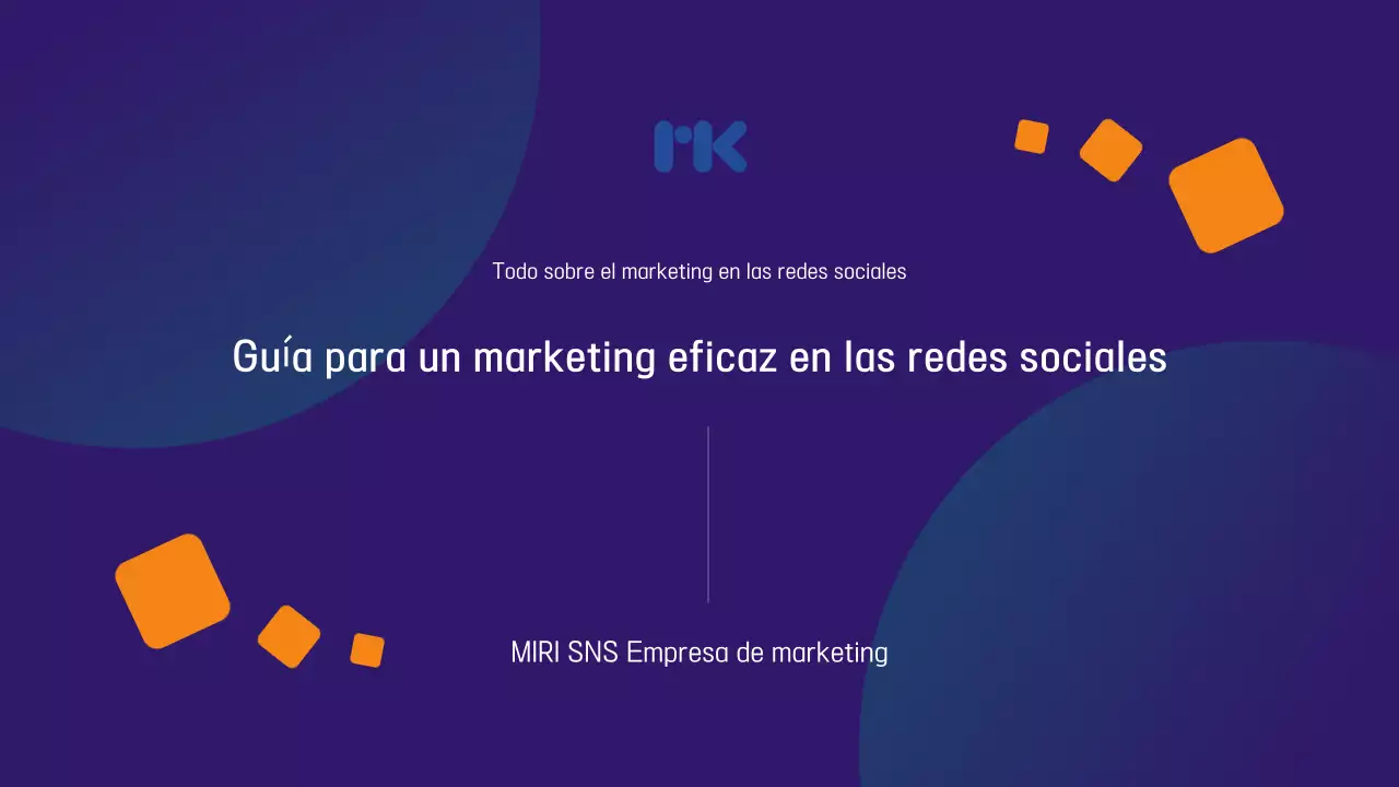 Promover la guía moderna de marketing azul marino y arco iris