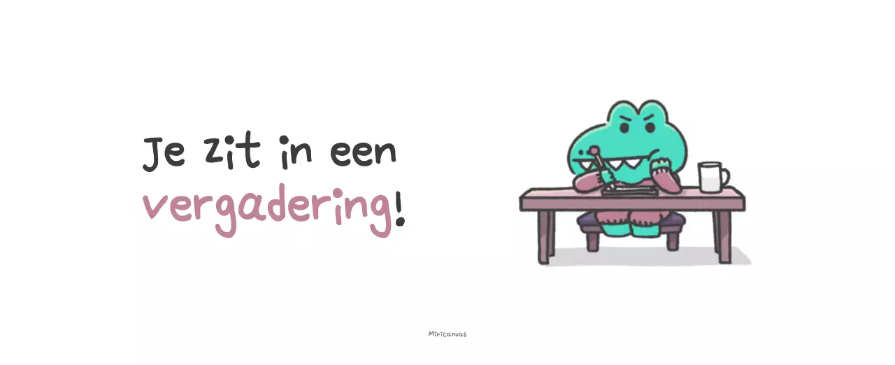 Een kalender met een schattig Ago-illustratieconcept