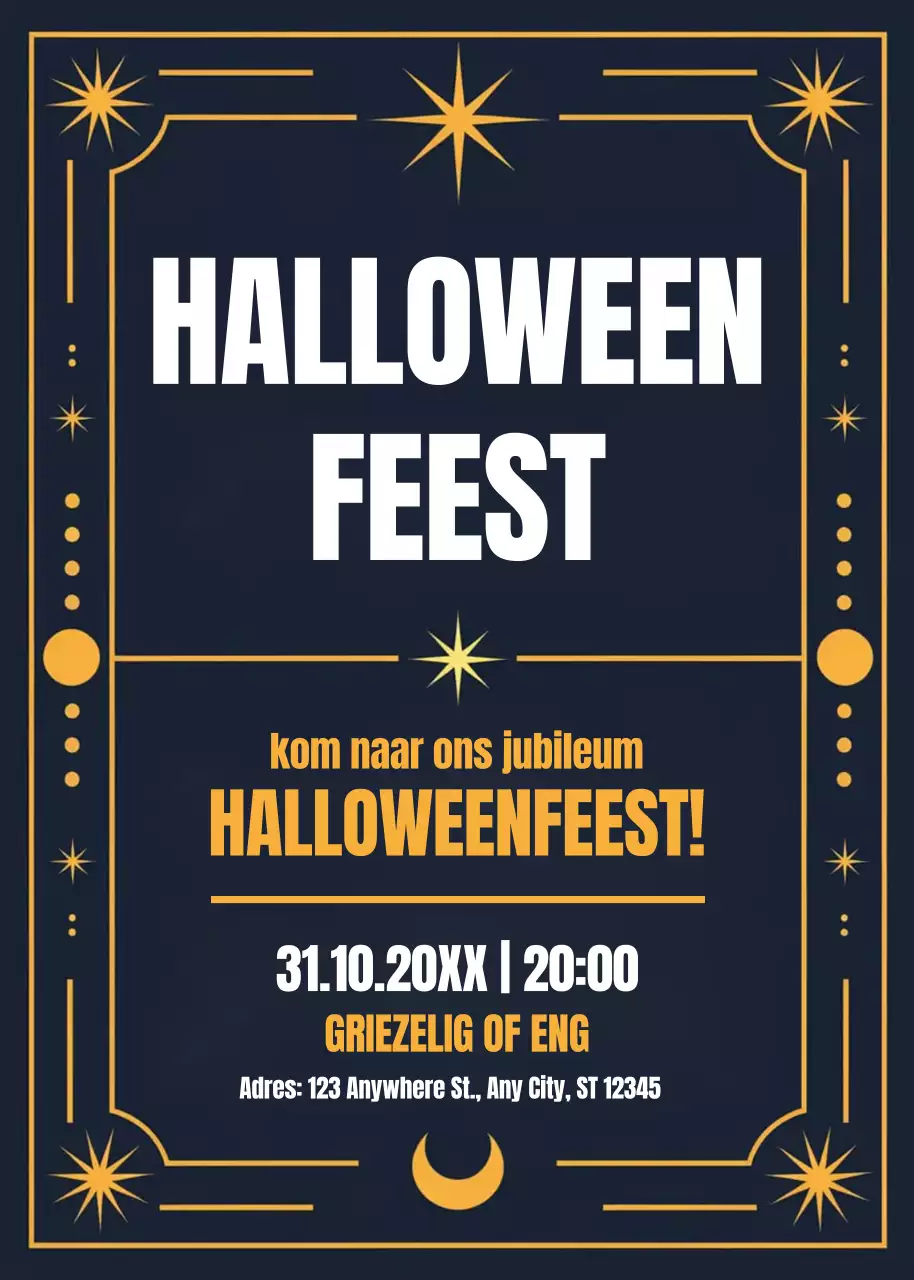 marine retro Halloween uitnodiging