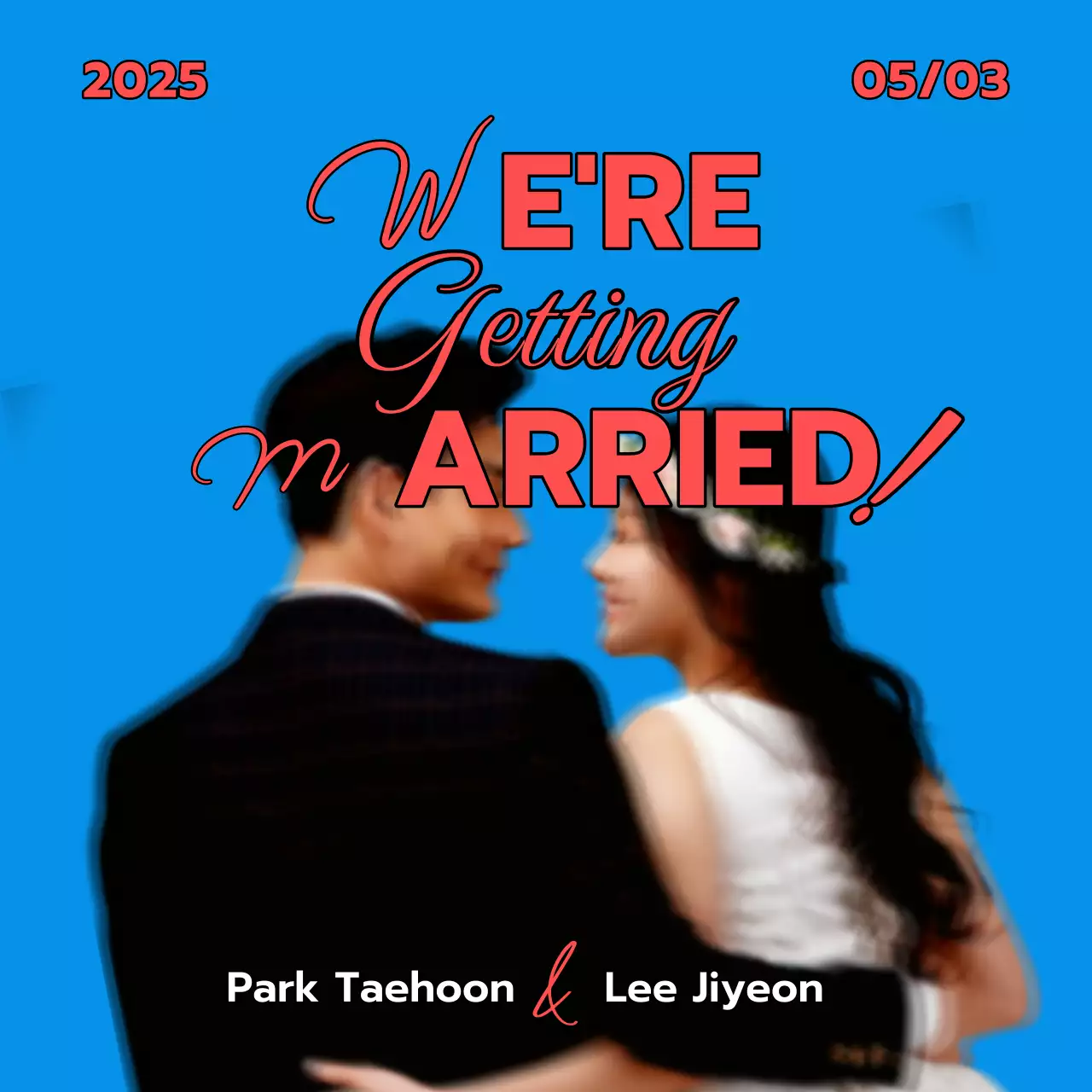 Convite de casamento vintage americano azul