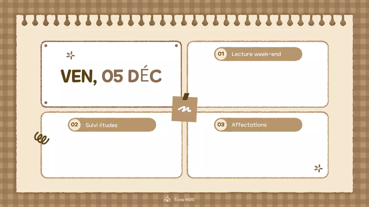 beige vintage class agenda