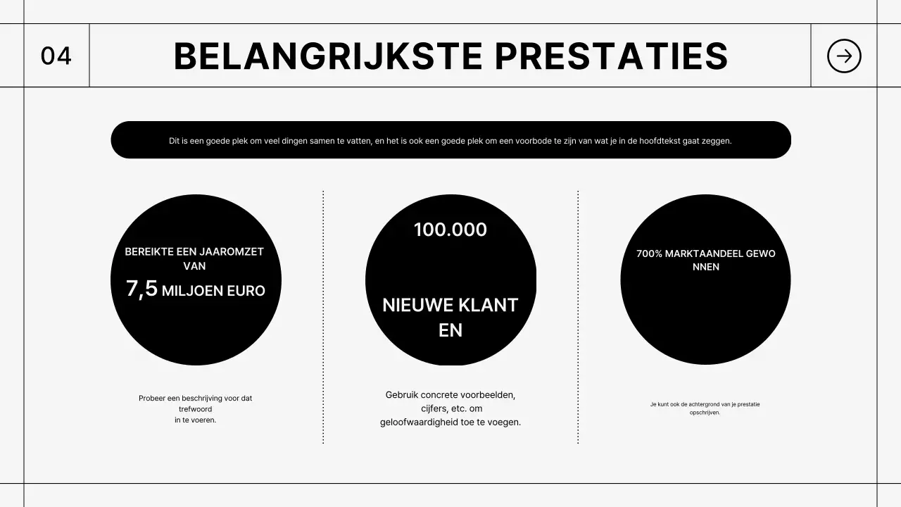Zwart Eenvoudig Rapport Beschrijving