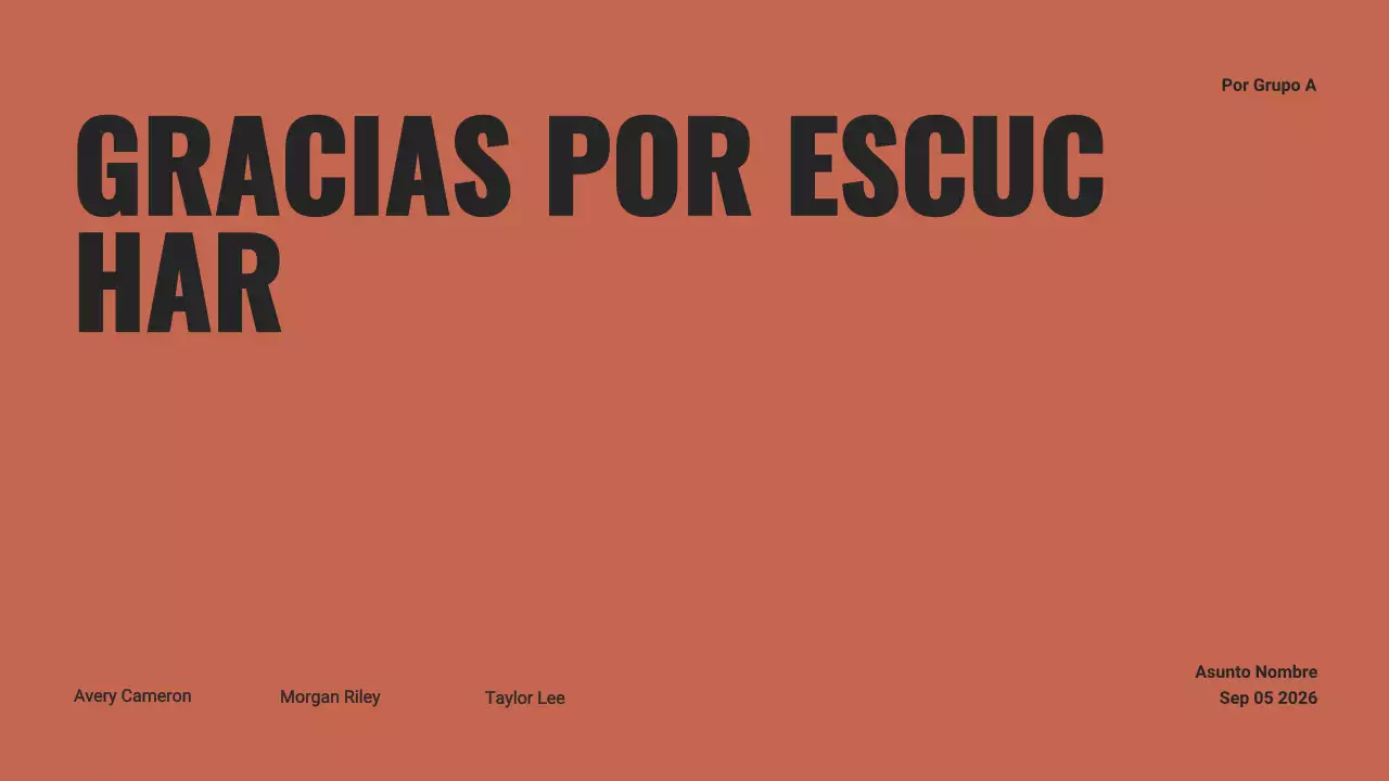 Presentación del proyecto de grupo Black and Orange