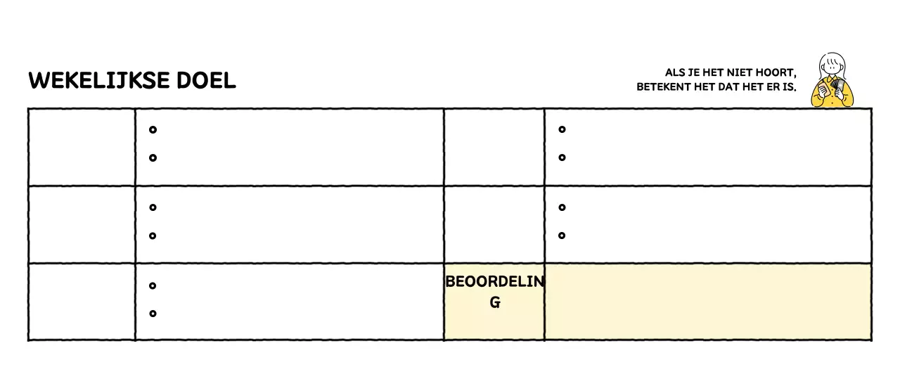 Geïllustreerde kalender met een mooie lijnstijl