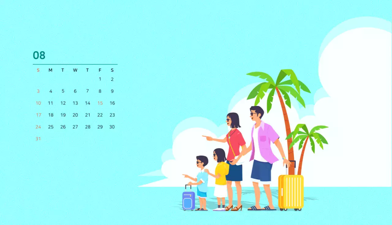 Concepto de ilustración familiar multicolor