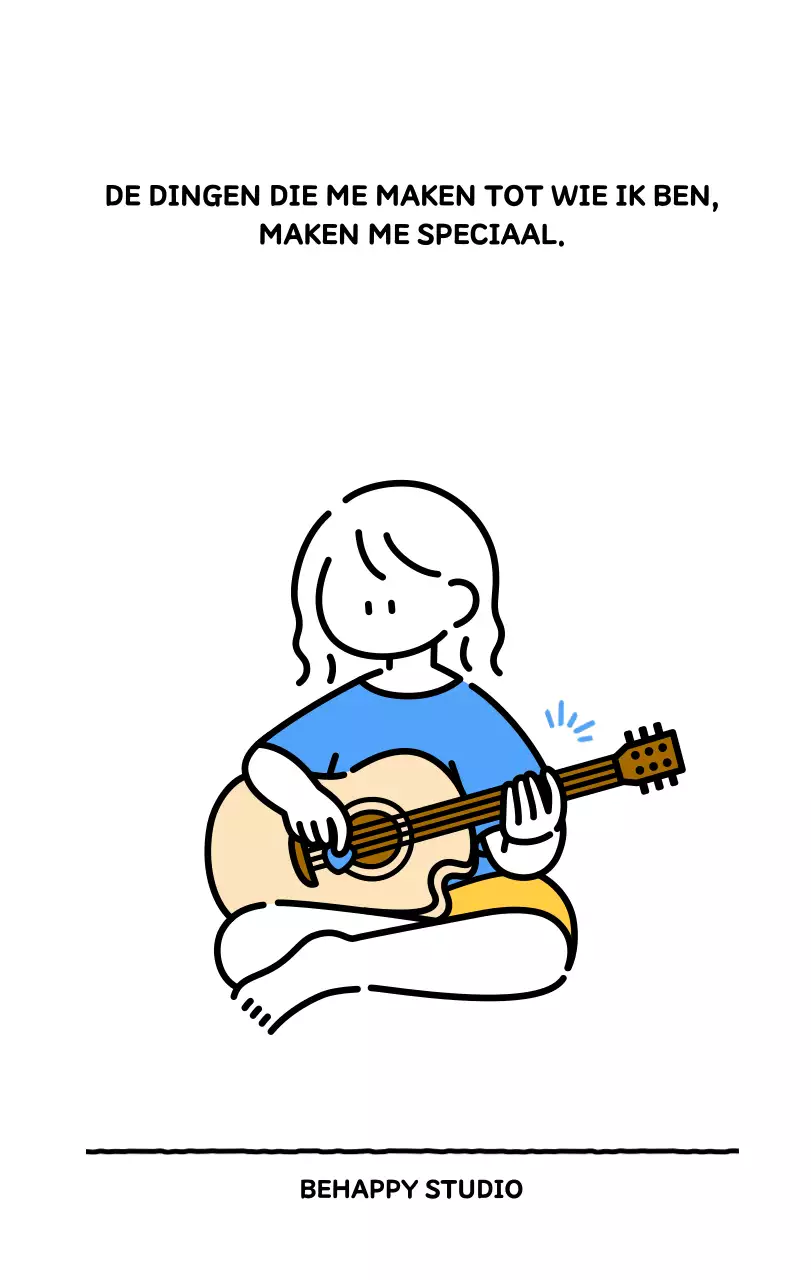 Geïllustreerde kalender met een mooie lijnstijl