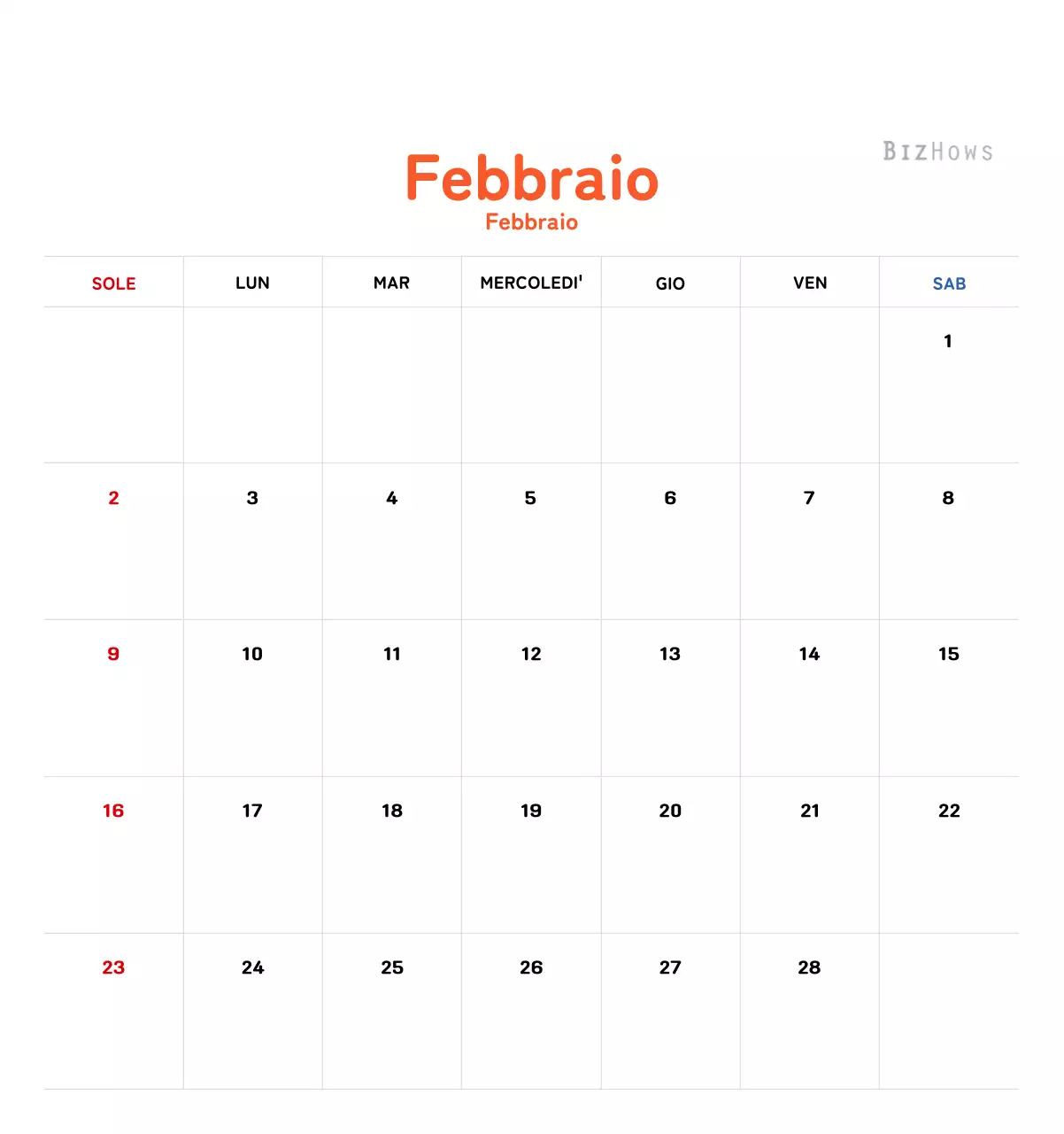 Calendario di Capodanno con una calda illustrazione