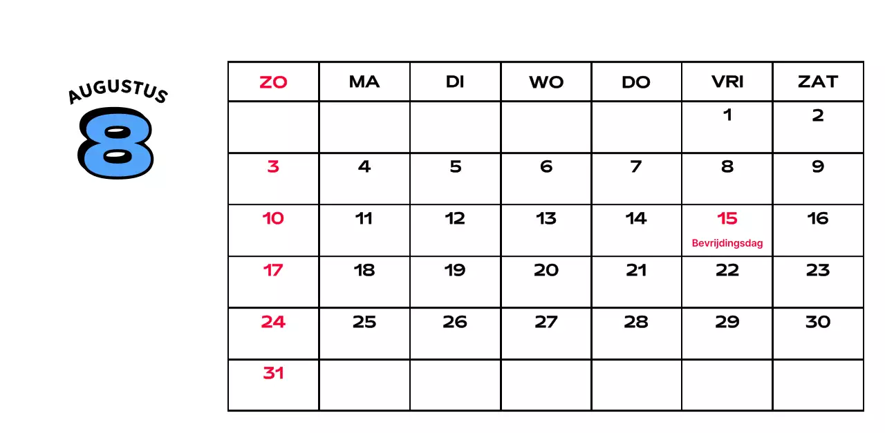 Kleurrijke kalenders met verschillende retro-illustraties