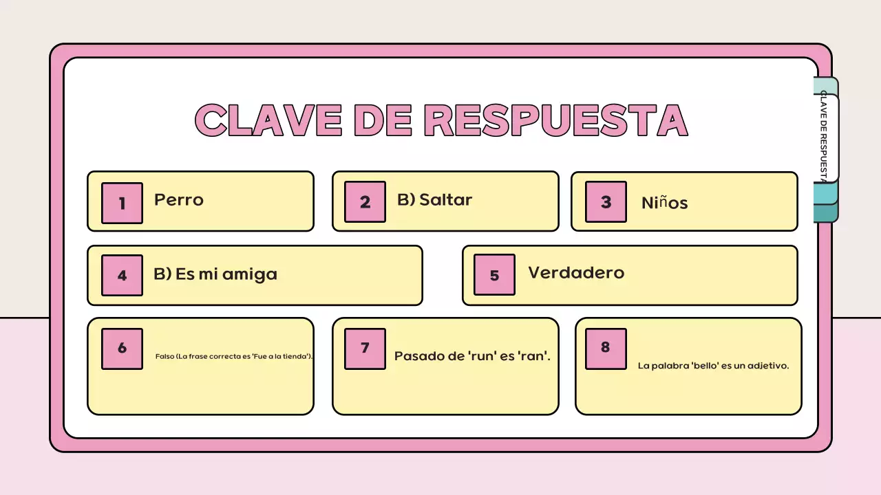 pink playful quiz material de estudio