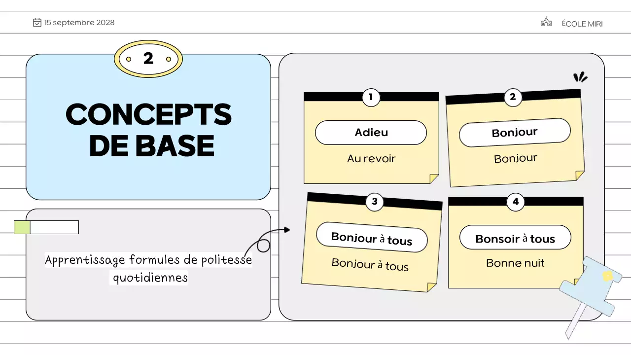 cours de formation minimale bleue